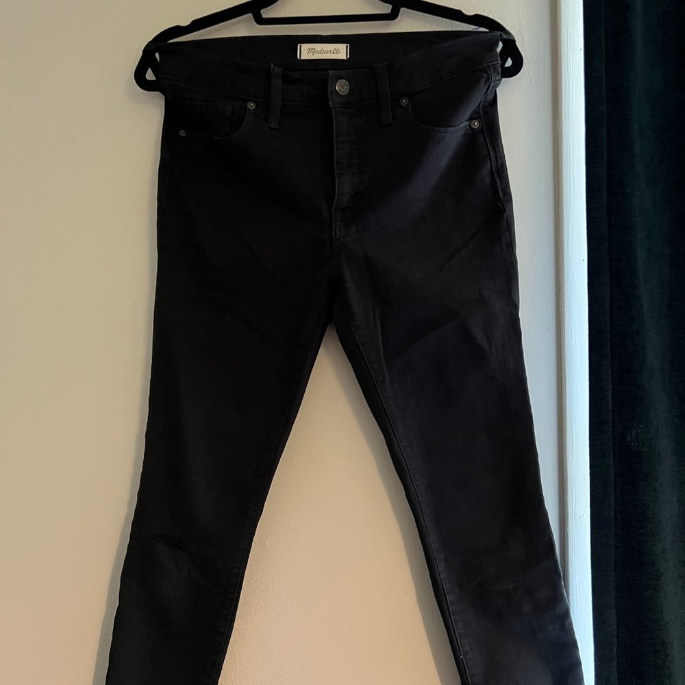 Madewell Black 9'' High Rise Skinny